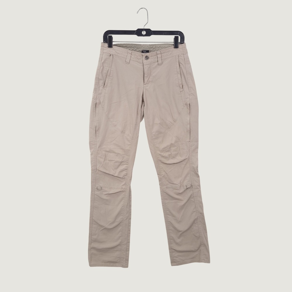 Kuhl Hiking Pants Womens Tan Size 6 Regular Articulated Knee Outdoor Trail